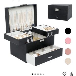 Black Jewelry Organizer Box